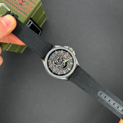 Патріотичний наручний годинник Awarder Cossack Black-Black Automatic 10ATM