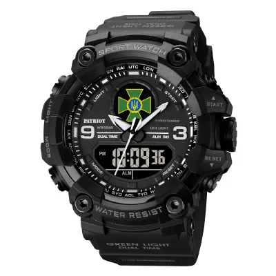 Часы наручные Patriot 001BKDPS ДПС Черные + Коробка