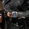 Чоловічий годинник Curren 8393 Silver-Blue фото 4