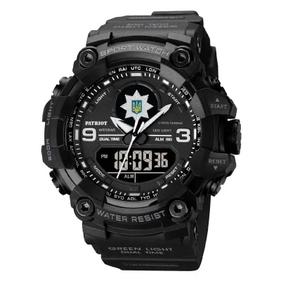 Часы наручные Patriot 001BKPO Полиция Черные + Коробка.
