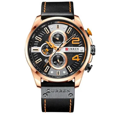 Чоловічий годинник Curren 8393 Gold-Black