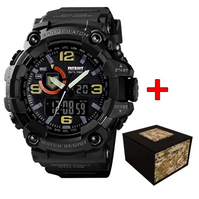 Часы наручные Patriot 002BKTRO ТРО Черные + Коробка