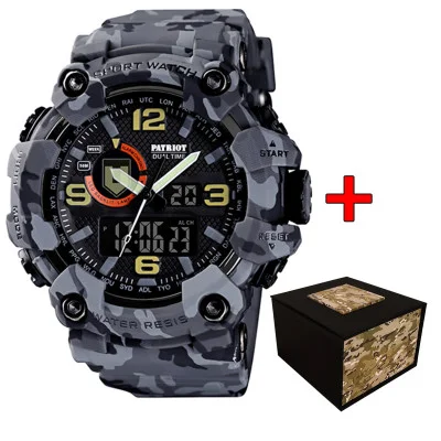 Часы наручные Patriot 002CMGYTRO ТРО Серый камуфляж + Коробка