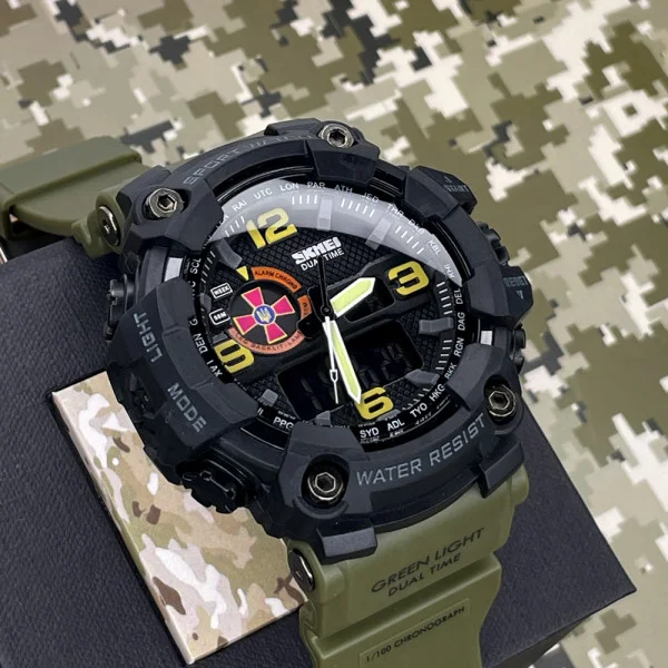 Годинник наручний Patriot 002AGSU ЗСУ Зелені + Коробка фото 3