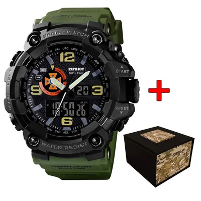 Часы наручные Patriot 002AGDSNS ДСНС Зеленые + Коробка