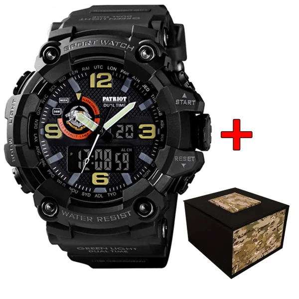 Часы наручные Patriot 002BKSSO ССО Черные + Коробка фото 1