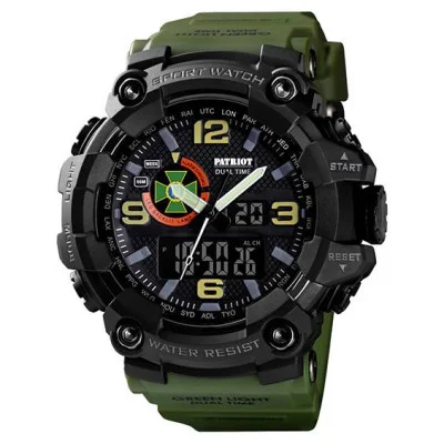 Часы наручные Patriot 002AGDPS ДПС Зеленые + Коробка