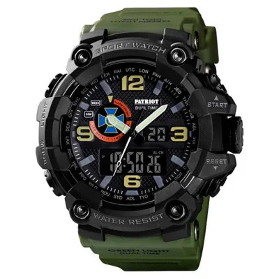 Часы наручные Patriot 002AGSBU СБУ Зеленые + Коробка