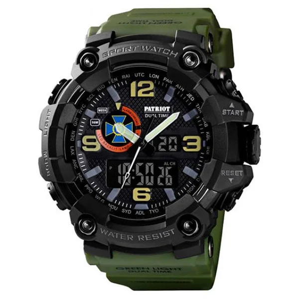 Годинник наручний Patriot 002AGSBU СБУ Зелені + Коробка фото 3
