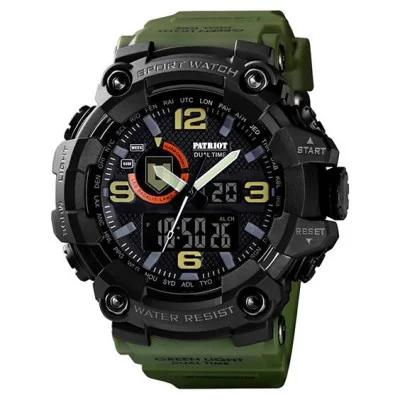 Часы наручные Patriot 002AGTRO ТРО Зеленые + Коробка