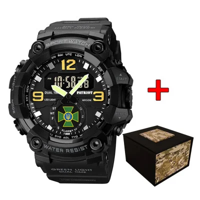 Часы наручные Patriot 003BKDPS ДПС Черные + Коробка.