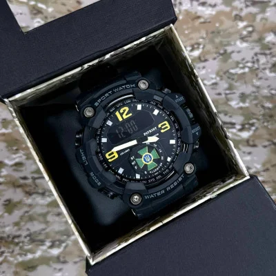 Часы наручные Patriot 003BKDPS ДПС Черные + Коробка.