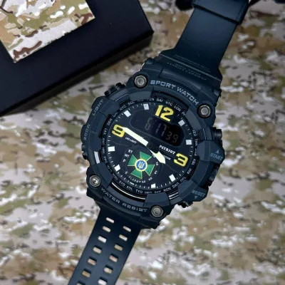 Часы наручные Patriot 003BKDPS ДПС Черные + Коробка.