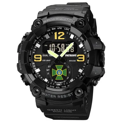 Часы наручные Patriot 003BKDPS ДПС Черные + Коробка.
