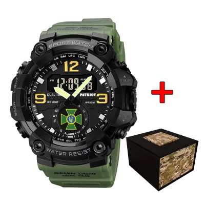 Часы наручные Patriot 003AGDPS ДПС Зеленые + Коробка.
