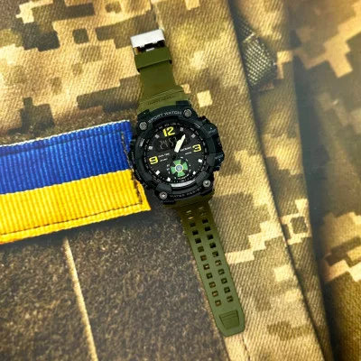 Часы наручные Patriot 003AGDPS ДПС Зеленые + Коробка.