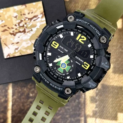 Часы наручные Patriot 003AGDPS ДПС Зеленые + Коробка.
