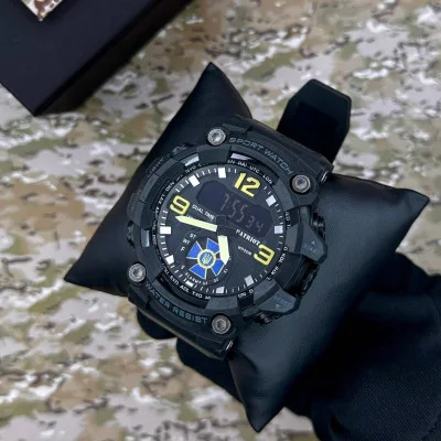 Часы наручные Patriot 003BKSBU СБУ Черные + Коробка.