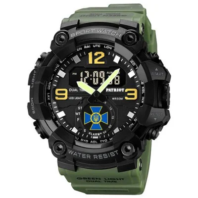 Часы наручные Patriot 003AGSBU СБУ Зеленые + Коробка