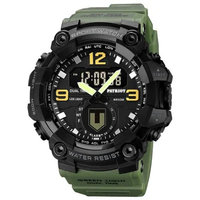 Часы наручные Patriot 003AGTRO ТРО Зеленые + Коробка