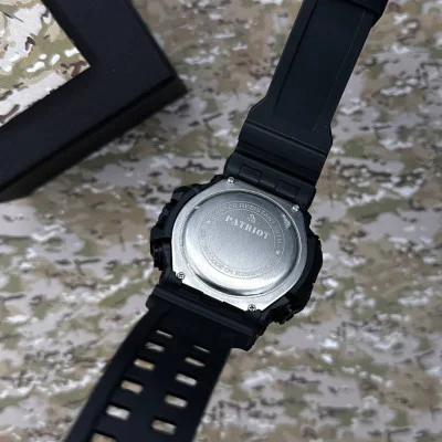 Часы наручные Patriot 003BKUASI Тризуб серебро Черные