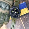 Годинник наручний Patriot 003AGUASI Тризуб срібло Зелені + Коробка. фото 3