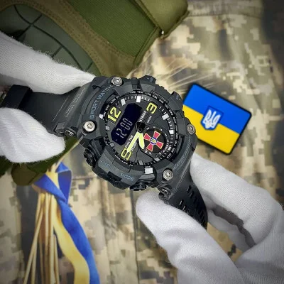 Часы наручные Patriot 004BKSU ВСУ Черные + Коробка.