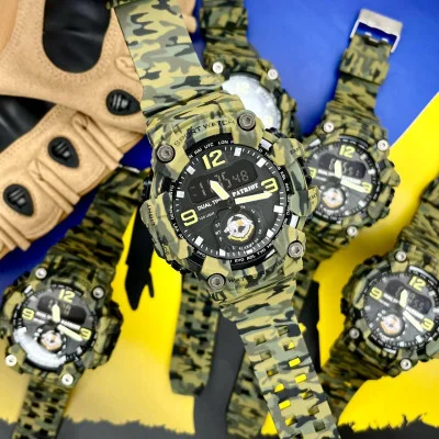 Часы наручные Patriot 004CMGRSSO ССО Зеленый камуфляж + Коробка.