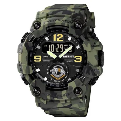Часы наручные Patriot 004CMGRSSO ССО Зеленый камуфляж + Коробка.