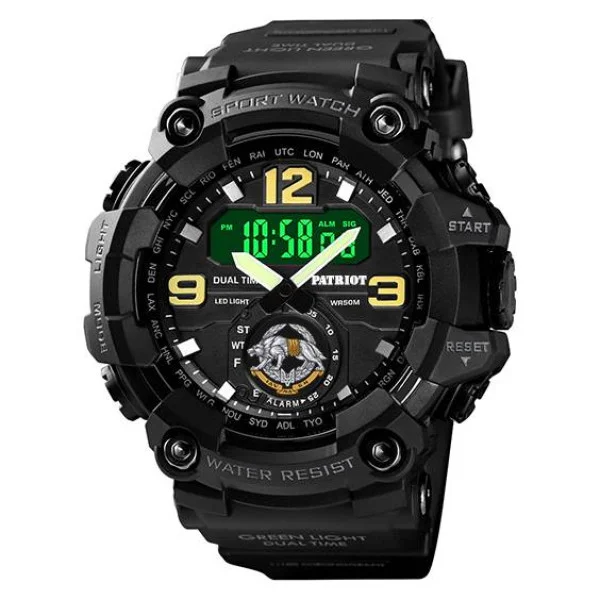 Часы наручные Patriot 004BKSSO ССО Черные + Коробка фото 3