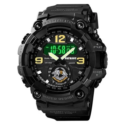 Часы наручные Patriot 004BKSSO ССО Черные + Коробка
