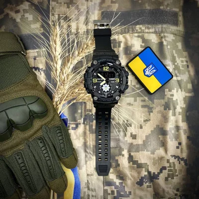 Часы наручные Patriot 004BKTPO Полиция Черные + Коробка.