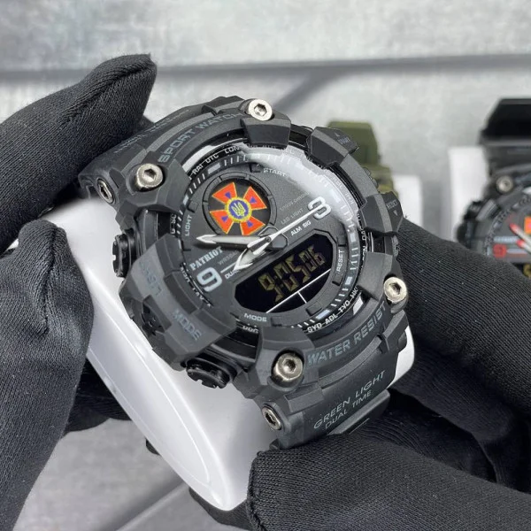Годинник наручний Patriot 004BKDSNS ДСНС Чорні + Коробка. фото 3