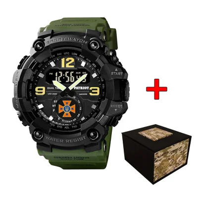 Часы наручные Patriot 004AGDSNS ДСНС Зеленые + Коробка