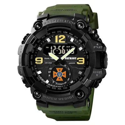 Часы наручные Patriot 004AGDSNS ДСНС Зеленые + Коробка