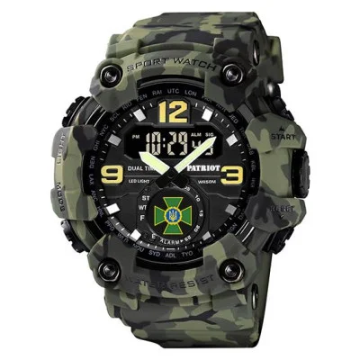 Часы наручные Patriot 004CMGRDPS ДПС Зеленый камуфляж + Коробка.