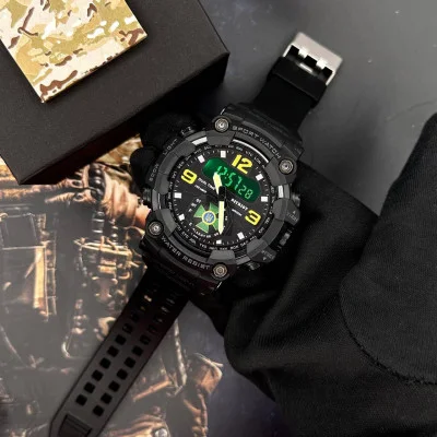 Часы наручные Patriot 004BKDPS ДПС Черные + Коробка.