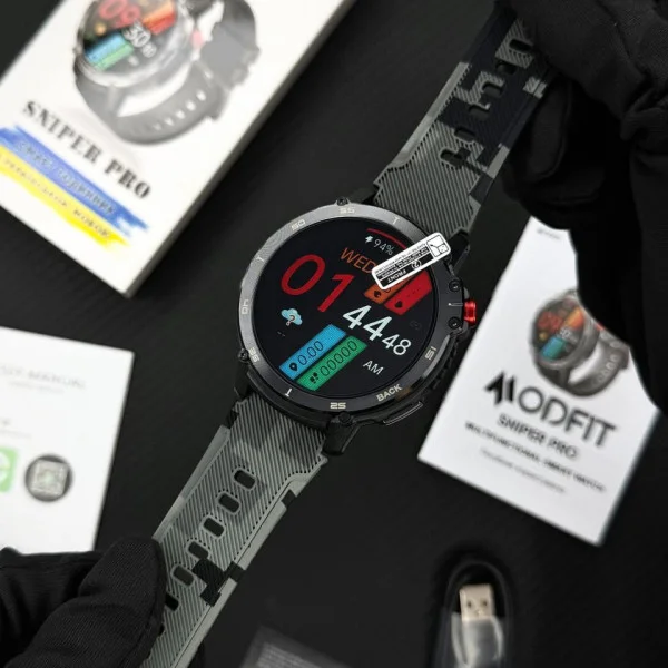 Смарт часы Modfit Sniper Pro All Black 41 мм. фото 9