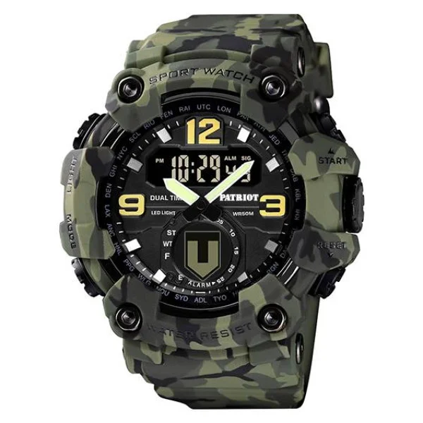 Годинник наручний Patriot 004CMGRTRO ТРО Зелений камуфляж + Коробка фото 6