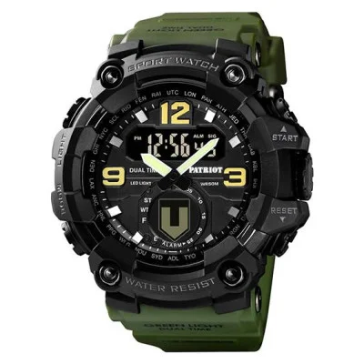 Годинник наручний Patriot 004AGTRO ТРО Зелені + Коробка