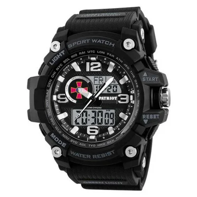 Часы наручные Patriot 012BKSU ВСУ Черные + Коробка.