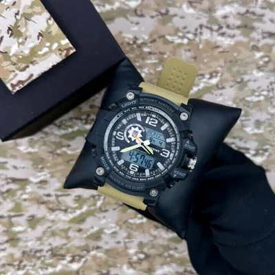 Часы наручные Patriot 012BKKHPO Полиция Черные из хаки + Коробка.