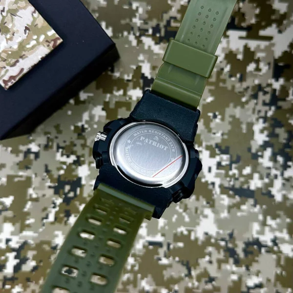 Годинник наручний Patriot 012AGPO Поліція Чорні з зеленим + Коробка. фото 6