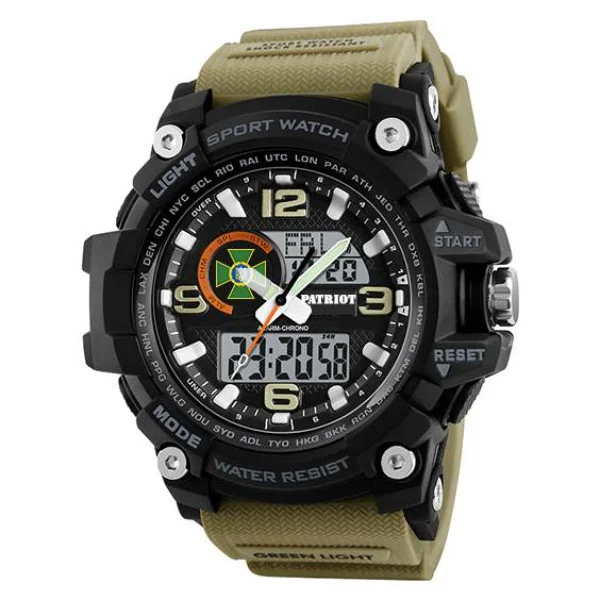 Часы наручные Patriot 012BKKHDPS ДПС Черные из хаки + Коробка фото 3