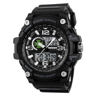 Часы наручные Patriot 012BKDPS ДПС Черные + Коробка.
