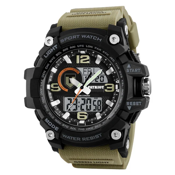 Часы наручные Patriot 012BKKHTRO ТРО Черные из хаки + Коробка. фото 7