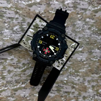 Часы наручные Patriot 003BKSU ВСУ Черные + Коробка.