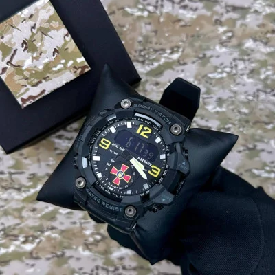 Часы наручные Patriot 003BKSU ВСУ Черные + Коробка.
