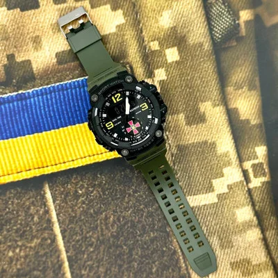 Часы наручные Patriot 003AGSU ВСУ Зеленые + Коробка.