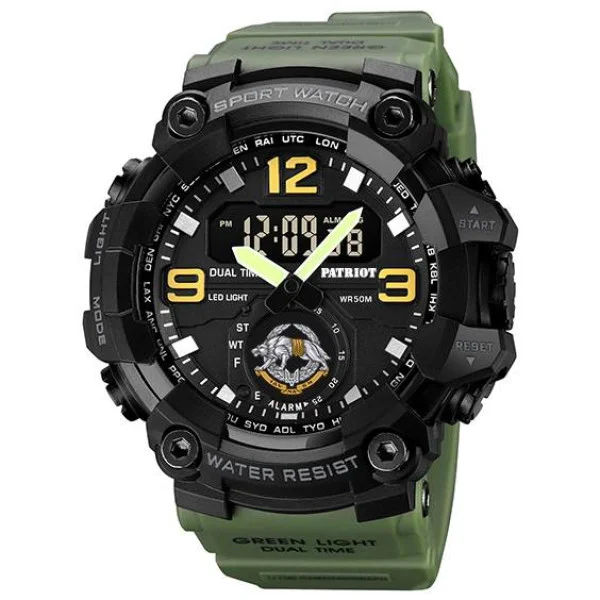 Часы наручные Patriot 003AGSSO ССО Зеленые + Коробка фото 3